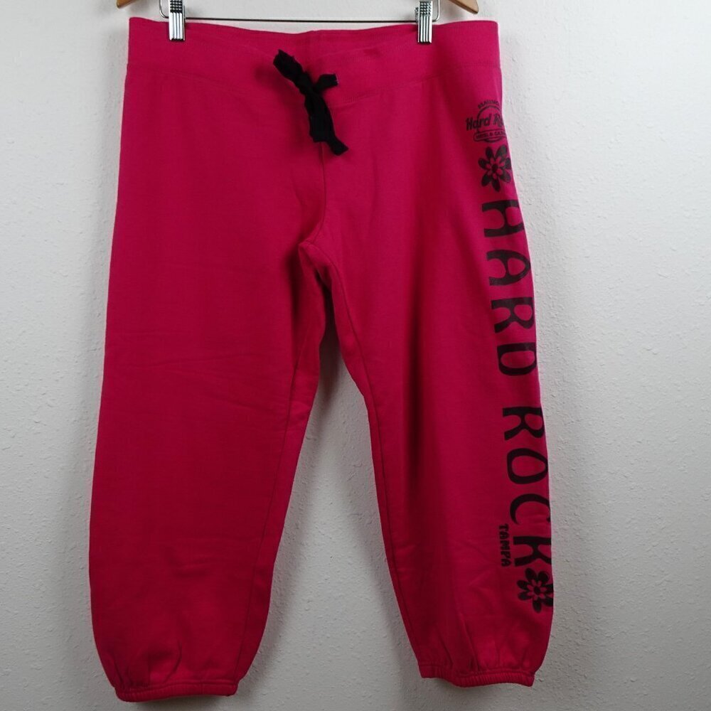 Hard Rock Hotel Sweatpants Women's Size L Pink Seminole Tampa